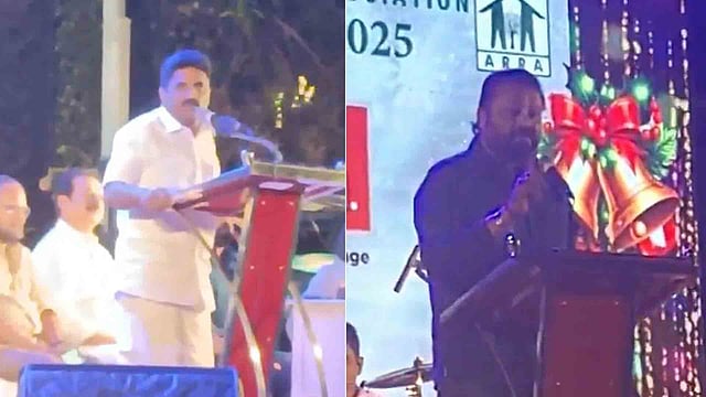 സുരേഷ് ഗോപിയെ വേദിയിൽ ഇരുത്തി കൗൺസിലറുടെ വിമർശനം; നീരസം പ്രകടിപ്പിച്ച് സുരേഷ് ഗോപിയും നടൻ ദേവനും  ( വിഡിയോ)