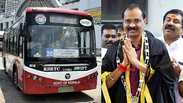 അടുത്ത പോര് ബസ്സിനെച്ചൊല്ലി, ഇ ബസ് നഗരത്തിനുള്ളില് മതിയെന്ന് മേയര്, പറ്റില്ലെന്ന് കെഎസ്ആര്ടിസി