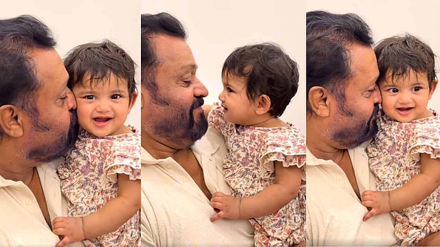 'ക്യൂട്ട്‌നെസ് ഓവര്‍ലോഡഡ്'; സുരേഷ് ഗോപിയുടെ കയ്യിലിരുന്ന് മോണ കാട്ടി ചിരിച്ച് ഓം ബേബി; വാത്സല്യം തുളുമ്പും വിഡിയോ