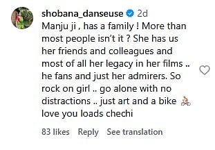 Shobana Comment