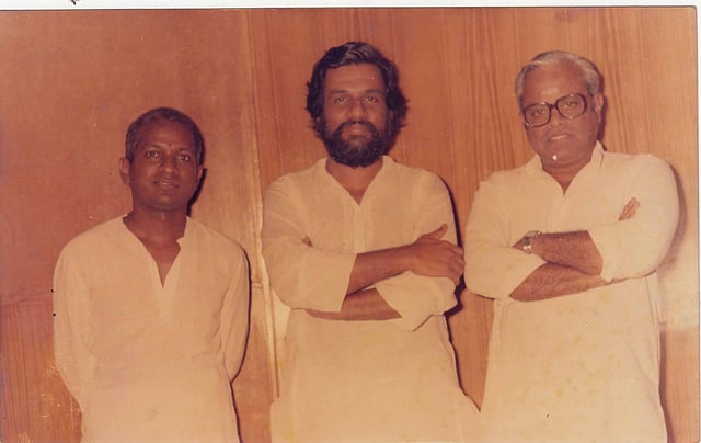 സംഗീത സംവിധായകൻ ഇളയരാജയ്ക്കൊപ്പം കെ ജെ യേശുദാസ്