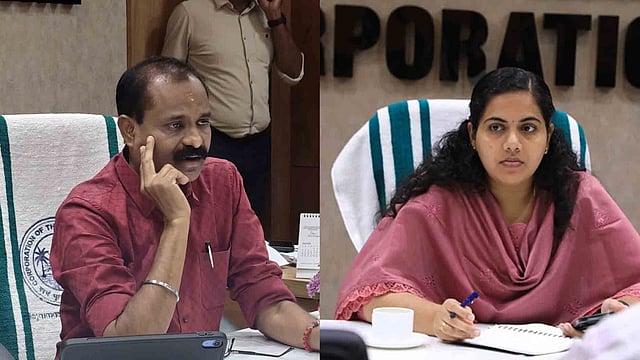 എല്ഡിഎഫ് ഭരണസമിതി ഒഴിവാക്കിയ ചിത്തിര തിരുനാളിന്റെ ചിത്രം പുനഃസ്ഥാപിച്ച് ബിജെപി; കോര്പറേഷനില് പുതിയ തര്ക്കം