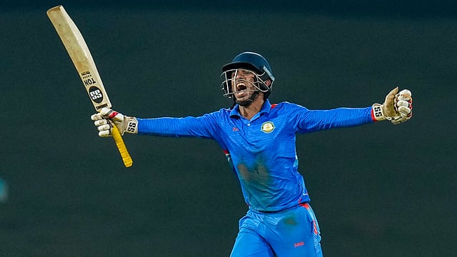 Vidarbha's Aman Mokhade celebrates his century