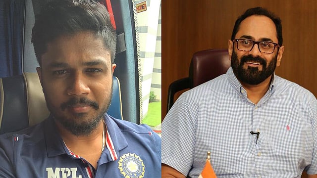 2016 ല്‍ ശ്രീശാന്ത്, ഇത്തവണ സഞ്ജു സാംസണ്‍ മത്സരിക്കുമോ? മറുപടി പറഞ്ഞ് രാജീവ് ചന്ദ്രശേഖര്‍