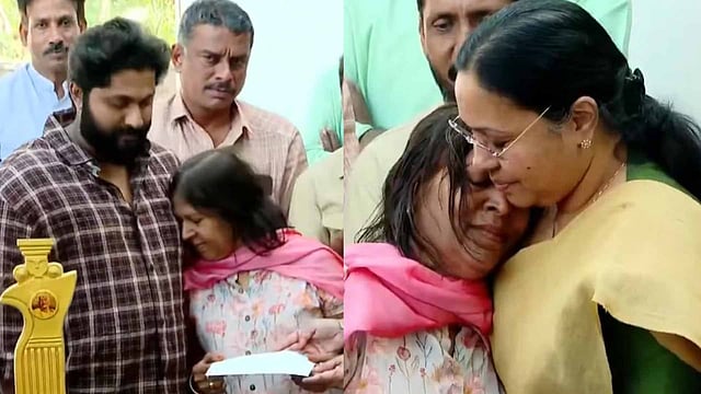 വിങ്ങിപ്പൊട്ടി വിമല; ആശ്വസിപ്പിച്ച് ധ്യാന്‍ ശ്രീനിവാസന്‍; ചേര്‍ത്തുപിടിച്ച് മന്ത്രി; നോവായി വിഡിയോ 