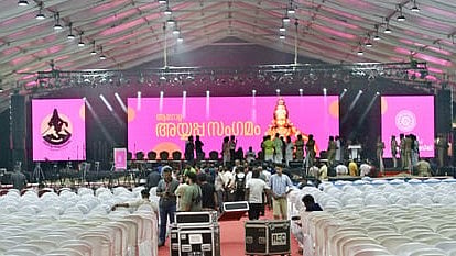 ആഗോള അയ്യപ്പസംഗമം: കണക്കുകളില് പൊരുത്തക്കേട്, നടക്കാത്ത നന്ദഗോവിന്ദം ഭജന്സിന് 8 ലക്ഷത്തിന്റെ ബില്; യോഗം വിളിച്ച് ദേവസ്വം ബോര്ഡ്