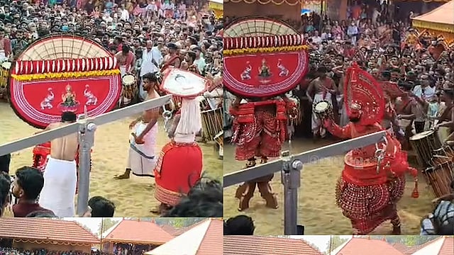 കൊട്ടിക്കയറി അണ്ടലൂരില് ബാലി - സുഗ്രീവ യുദ്ധം; ആവേശത്താല് ആര്പ്പു വിളിച്ചു ഭക്തജനങ്ങള്- വിഡിയോ