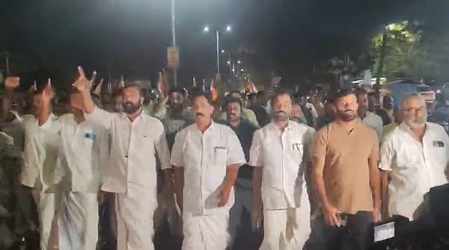 attack against Health Minister veena george Tension prevails in Kannur