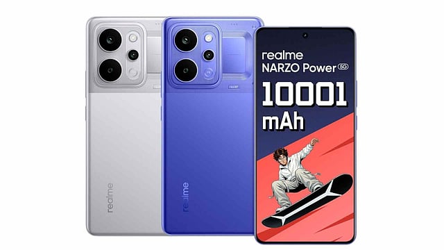 10,001 എംഎഎച്ച് ബാറ്ററി, 50 എംപി പിന് കാമറ; റിയല്മി നാര്സോ പവര് ഫൈവ് ജി വിപണിയില്