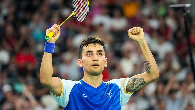 Lakshya Sen in match