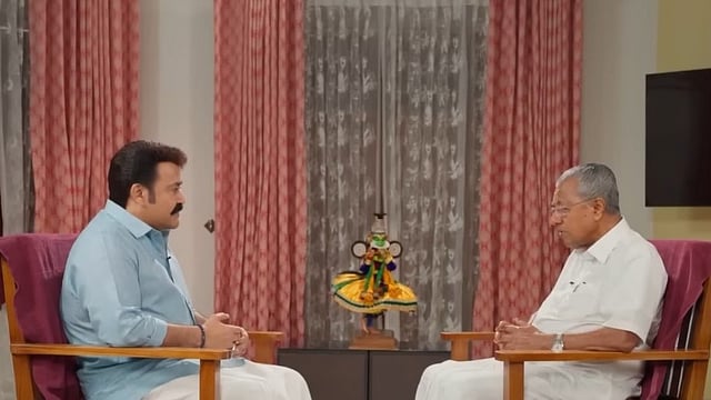 കണ്ടും മിണ്ടിയും ഇരുന്നതിന് ഖജനാവിന് ചെലവ് 11,21,000 രൂപ; മോഹന്ലാല് - പിണറായി അഭിമുഖത്തിന്റെ വിവരങ്ങള് പുറത്ത്