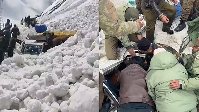 Srinagar-Leh highway avalanche: 7 dead, vehicles trapped at Zojila Pass