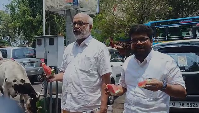 എം.എ. ബേബിയും കെ.കെ. രാഗേഷും