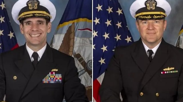 Iran identifies US naval officers Leigh R. Tate and Jeffrey E. York., Allegations link officers to the Tomahawk missile strike on a school in Minab