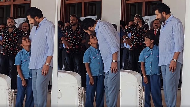 'മമ്മൂക്ക ഒരു ഉമ്മ തരുമോ ?'; കുഞ്ഞാരാധികയ്ക്ക് പൊന്നുമ്മ നൽകി മമ്മൂട്ടി, വിഡിയോ