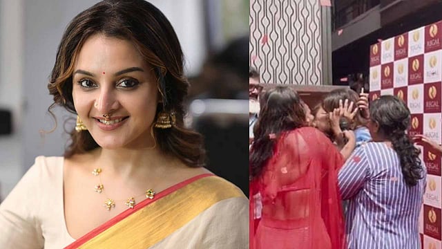 അതിരുവിട്ട ആരാധന; മഞ്ജു വാര്യരെ ബലമായി ചുംബിച്ച് ആരാധിക; ഞെട്ടലോടെ വേദിയിലുള്ളവര്, വിഡിയോ
