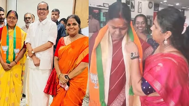 വോട്ടര്‍ക്ക് പണം നല്‍കിയ യുവതി ശോഭയ്‌ക്കൊപ്പമുള്ള ചിത്രങ്ങള്‍ പുറത്തുവിട്ട് കോണ്‍ഗ്രസ്, വിവാദം കത്തുന്നു