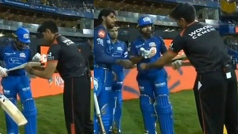 ഗേജ് ടെസ്റ്റിൽ കുടുങ്ങി; അംപയറോട് കലിപ്പിൽ രോഹിത്, വാംഖഡെയിൽ നാടകീയ രംഗങ്ങൾ - വിഡിയോ