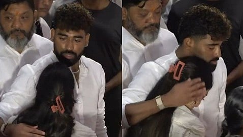 സിറാജിനെ കെട്ടിപ്പിടിച്ച് കരഞ്ഞ് ആശ ഭോസ്‌ലെയുടെ ചെറുമകൾ; ബന്ധം തിരക്കി സോഷ്യൽ മീഡിയ - വിഡിയോ 