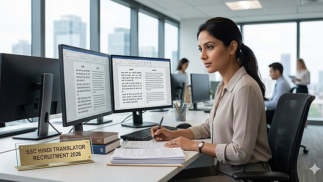 SSC Recruitment 2026 : 35,400 മുതൽ 1,42,400 രൂപ വരെ ശമ്പളത്തോടെ കേന്ദ്രസർക്കാർ ജോലി, 84 ട്രാൻസ്ലേറ്റർ, ട്രാൻസ്ലേറ്റർ ഓഫീസർ ഒഴിവുകളിലേക്ക് മെയ് 14 വരെ അപേക്ഷിക്കാം