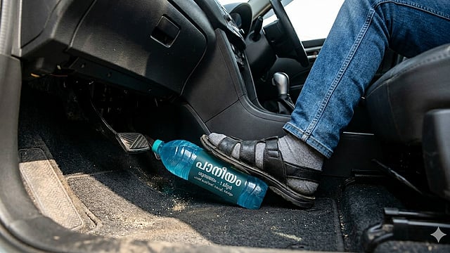 water bottles can cause car accidents