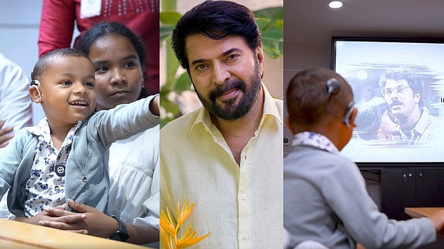 'മോനേ ആഞ്ചലോ.. മോനേ ആഞ്ചലോ... ഞാൻ മമ്മൂട്ടിയാണ്'; നാലു വയസുകാരനെ ശബ്ദത്തിന്റെ ലോകത്തേക്ക് കൈപിടിച്ച് മമ്മൂട്ടി, വിഡിയോ