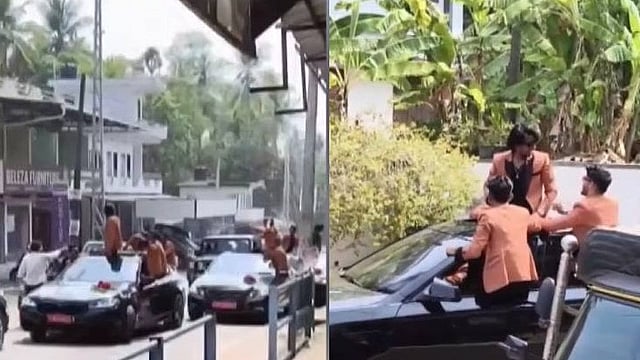 മേപ്പയൂരിലെ വിവാഹ റോഡ് ഷോ; വാഹനങ്ങള് പിടിച്ചെടുത്ത് എംവിഡി; ഡ്രൈവര്മാരുടെ ലൈസന്സ് സസ്പെന്ഡ് ചെയ്തു