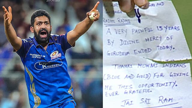 '15 വര്ഷമായി കാത്തിരിക്കുന്നു... ജയ് ശ്രീരാം'; 33ാം വയസില് കന്നി ഐപിഎല് വിക്കറ്റ് (വിഡിയോ)
