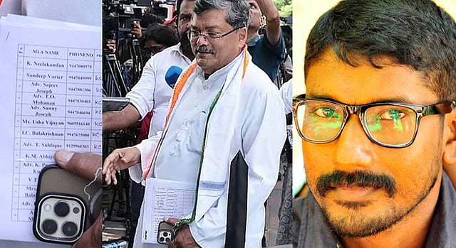 'വിഷ്ണുനാഥ് അടുത്തേക്കുവന്നപ്പോള്‍ ഷാള്‍ കൊണ്ട് കടലാസ് മറഞ്ഞു, ഫോട്ടോ കിട്ടില്ലെന്നു തന്നെ ഞാന്‍ കരുതി'