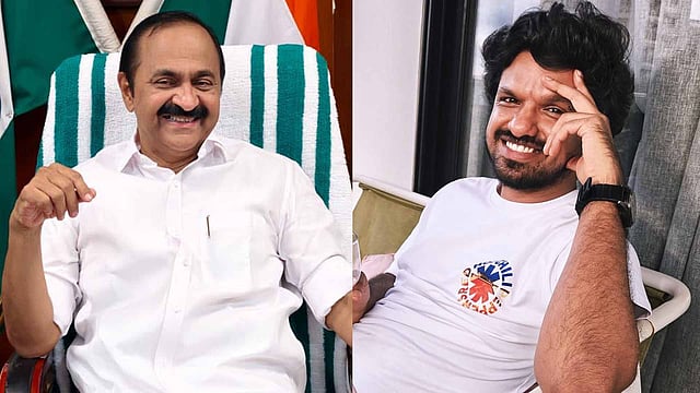 'നെഹ്‌റുവിയന്‍ ഇടതെന്ന് പറയുന്ന വിഡി സതീശന്‍, സത്യപ്രതിജ്ഞ ജാതിപ്പേരിലും'; മുഖ്യമന്ത്രിയെ വിമര്‍ശിച്ച് സൂരജ് സന്തോഷ് 