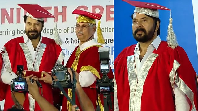 'എന്നെ ഡോക്ടറാക്കണമെന്നായിരുന്നു അച്ഛന്റെ ആ​ഗ്രഹം'; മമ്മൂട്ടിക്ക് ഓണററി ഡോക്ടറേറ്റ് നൽകി എംജി സർവകലാശാലയുടെ ആദരം