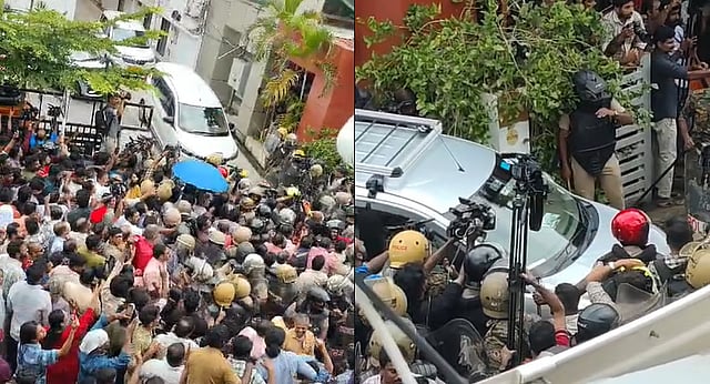 Raid at Pinarayi's house