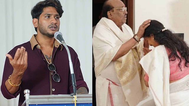 വെള്ളപ്പള്ളിയുമായുള്ള കൂടിക്കാഴ്ച; വിമര്ശിക്കുന്നവര്ക്ക് പാര്ട്ടി പലതാണേലും മതം ഒന്ന്: അഖില് മാരാര്