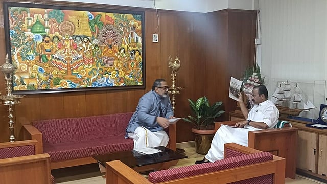 'മലയാളികളുടെ നന്മ ലക്ഷ്യം'; മുഖ്യമന്ത്രി വിഡി സതീശനുമായി കൂടിക്കാഴ്ച നടത്തി ബിജെപി സംസ്ഥാന അധ്യക്ഷൻ രാജീവ് ചന്ദ്രശേഖർ