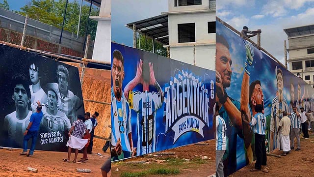 400 അടിക്ക് മറുപടി 666 അടി; ലോകകപ്പ് പൂരത്തിന് മലബാറിൽ 'ഫ്ലെക്സ് യുദ്ധം' കനക്കുന്നു; ആവേശം വാനോളം -വിഡിയോ