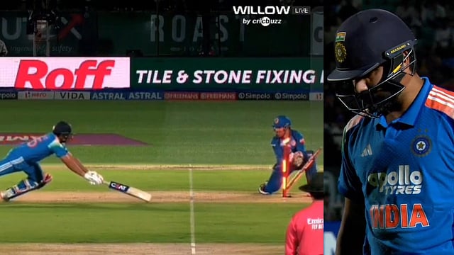 Rohit Sharma Run Out