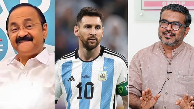 'ലോകകപ്പില് ഏറ്റവും കൂടുതല് ഗോളടിച്ച താരം മെസി, ഏറ്റവും കുറഞ്ഞ സമയം കൊണ്ട് ഏറ്റവും കൂടുതല് തവണ നിലപാടുമാറ്റിയ മുഖ്യമന്ത്രി വി ഡി സതീശന്'