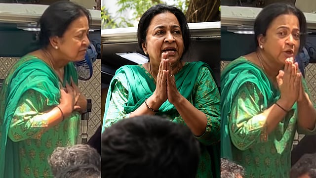 'കണ്ണീരാണോ വേണ്ടത് ? കൈ കൂപ്പി ഞാൻ അപേക്ഷിക്കുന്നു, കുറച്ച് സ്വകാര്യത നൽകൂ'; ഭാഗ്യരാജിന്റെ ചിത്രമെടുക്കാൻ ശ്രമിച്ചവരോട് രാധിക ശരത്കുമാർ