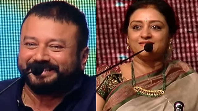 'ഈ കഥ ആദ്യമായിട്ടാ കേള്ക്കുന്നത്'; ജയറാമിന്റെ 'ബഡായി' പൊളിച്ച് പാര്വതി; തള്ളിനൊരു അവസാനമില്ലേയെന്ന് ആരാധകര്