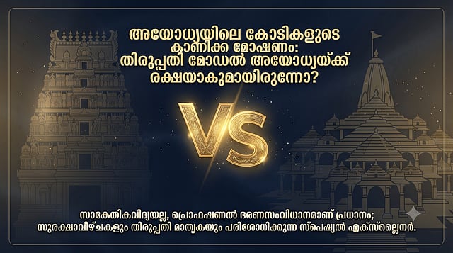 EXPLAINER|അയോധ്യയിലെ സംഭാവനക്കൊള്ള: 'തിരുപ്പതി മോഡൽ' അയോധ്യക്ക് രക്ഷയാകുമായിരുന്നോ?