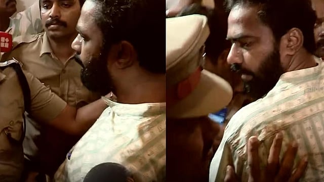 'എംഎൽഎയെ ആണോ അടിക്കാൻ ശ്രമിക്കുന്നത്, നാണമില്ലേ പൊലീസേ';
കോറോ ഹെൽത്ത് ഓഫീസിന് മുന്നിൽ സംഘർഷം; പി.കെ. സനോജിനെതിരെ കയ്യേറ്റ ശ്രമം