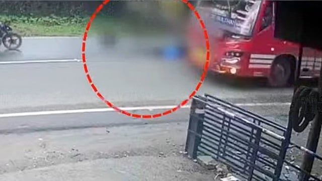 താമരശ്ശേരിയില്‍ സ്വകാര്യ ബസും ബൈക്കും കൂട്ടിയിടിച്ചു; ബസ് കയറിയിറങ്ങി യുവാവിന് ദാരുണാന്ത്യം