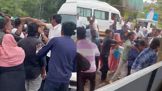 മഴയെ തുടർന്ന് ബോട്ടിങ് സമ്മതിച്ചില്ല; ആനച്ചാലിൽ വിനോദസഞ്ചാരികളും നാട്ടുകാരും തമ്മിൽ വാക്കേറ്റം, കൈയാങ്കളി (വിഡിയോ)