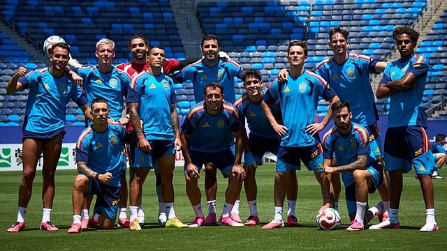 Spain team training