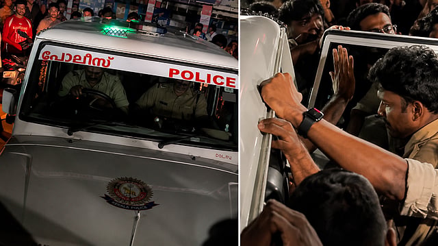 മദ്യപിച്ച് ഡ്യൂട്ടിക്ക് എത്തിയെന്ന് പരാതി; എസ് ഐയെയും ഡ്രൈവറെയും തടഞ്ഞുവെച്ച് നാട്ടുകാർ - വിഡിയോ