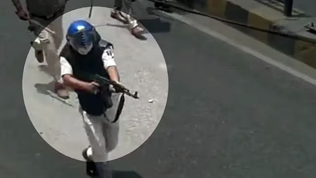 വിദ്യാര്ഥികളെ എകെ-47 ഉപയോഗിച്ച് വെടിവെച്ചു, വിഡിയോ പുറത്ത്; പൊലീസുകാരന് സസ്പെന്ഷന്