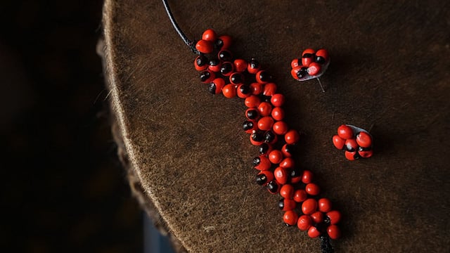 Paniya inspired ornaments made by Aparna