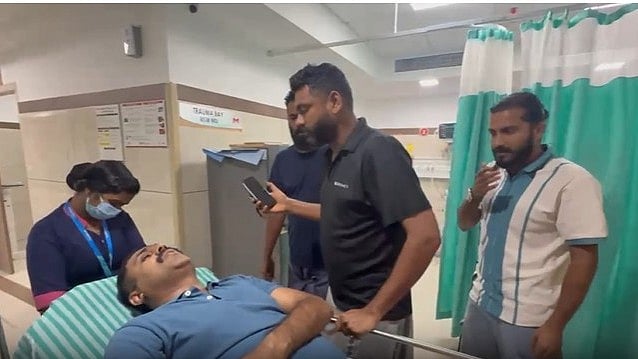 അബിന് വര്ക്കിയുടെ കാര് അപകടത്തില്പ്പെട്ടു; എംഎല്എ ഉള്പ്പെടെ നാല് പേര്ക്ക് പരിക്ക്