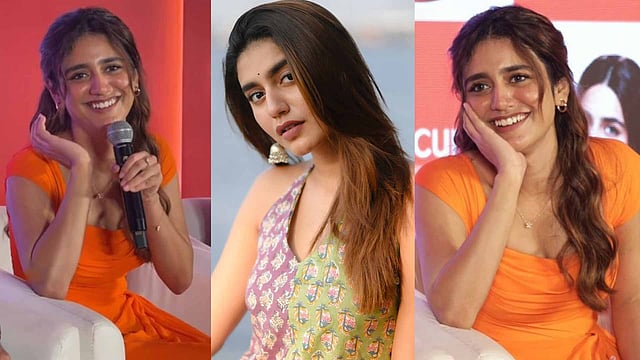 'കാവി ഡ്രസ് ഇട്ട് വന്നത് എന്തിനാ?'; പ്രിയ വാര്യരോട് യൂട്യൂബർ; പൊന്ന് മരവാഴേ നയിച്ച് തിന്നൂടെ എന്ന് ആരാധകര്