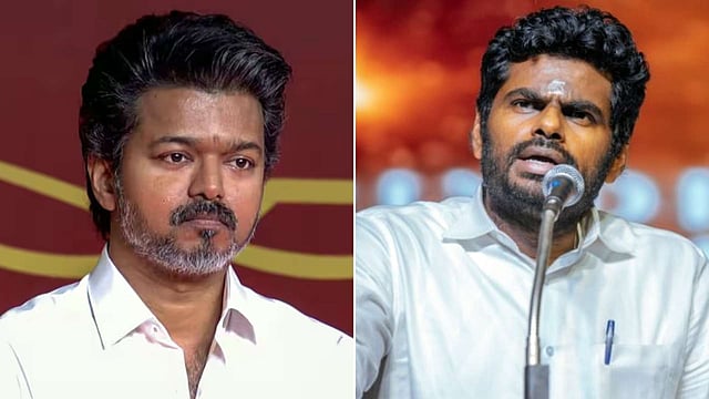 'മന്ത്രിമാര് കരാറുകാരോട് കോഴ ചോദിച്ചു, ഓഡിയോ ക്ലിപ്പുണ്ട്'; വിജയ് സര്ക്കാരിനെതിരെ ആരോപണവുമായി അണ്ണാമലൈ